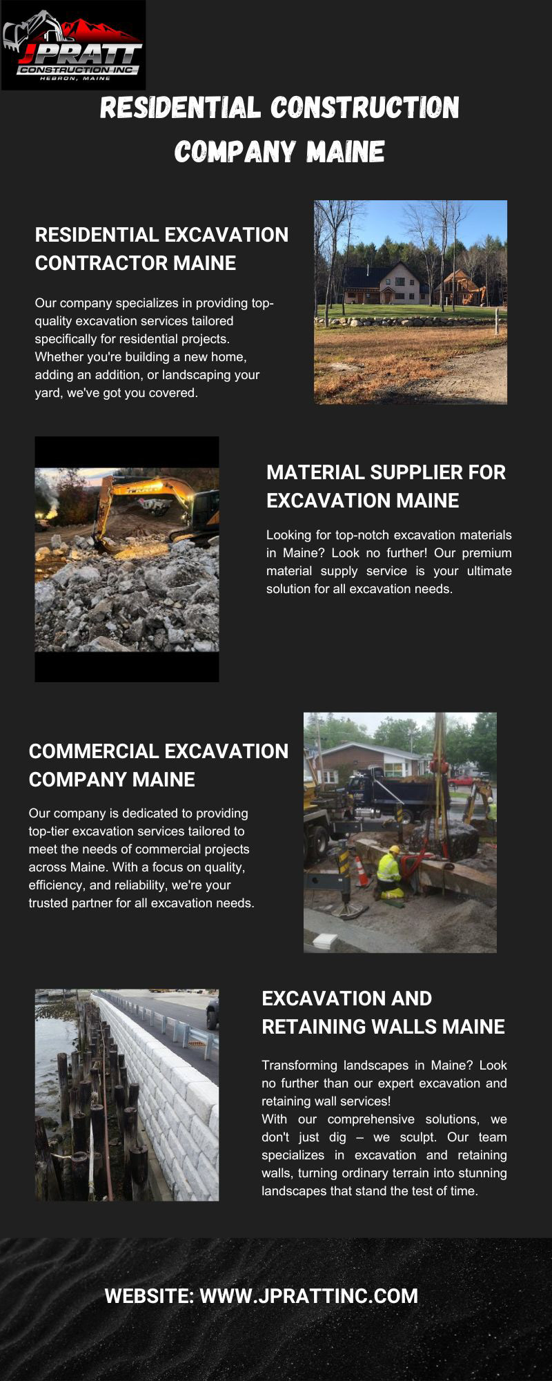 construction gravel supplier Maine residental construction