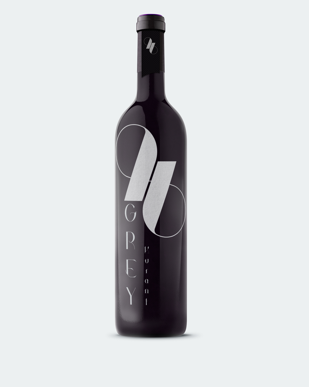 bottle Vodka black Pantone Black C pantone light brand identity