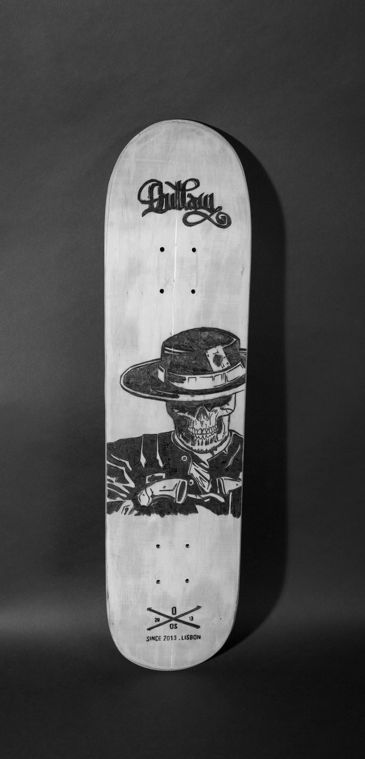 outlaw skateboard Custom poster logo