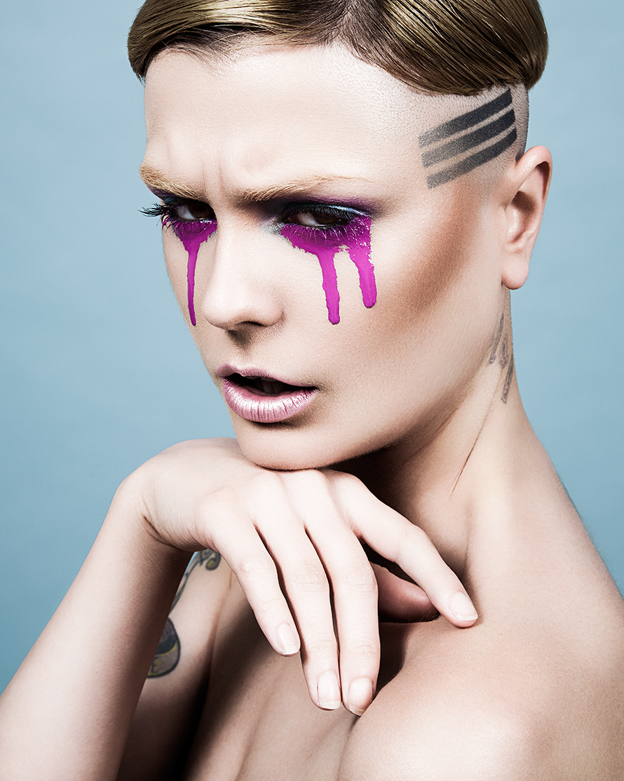 Steve Kraitt michelle court echo nittolitto beauty cosmetics closeup creative colour makeup