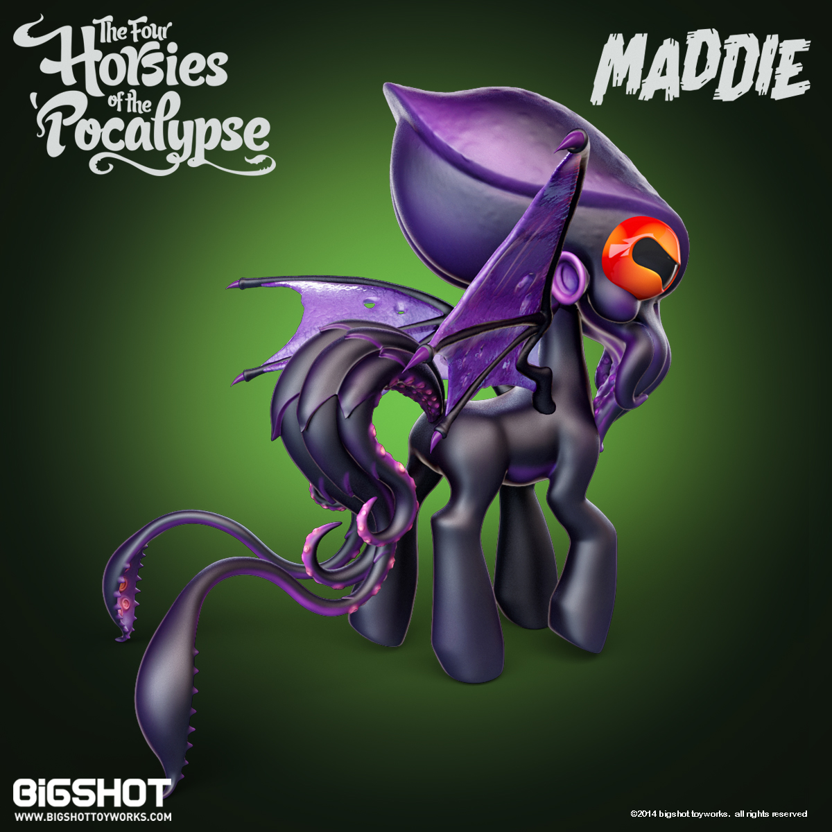 toy pony cthulu Character maddie Pocalypse Kickstarter 4horsies