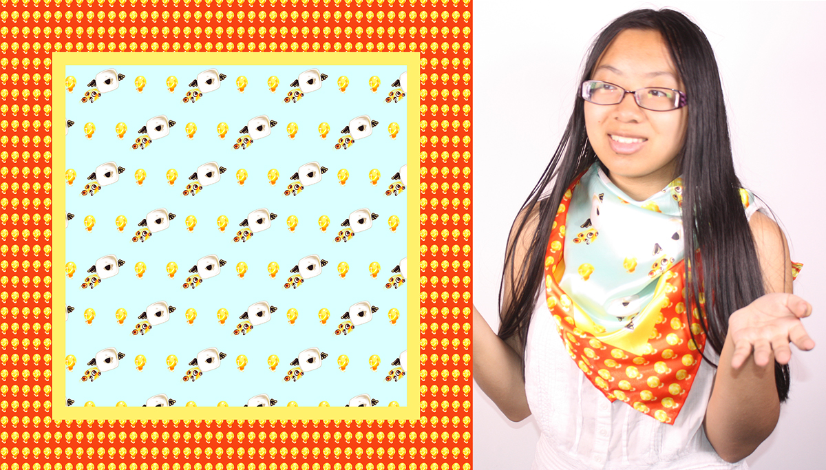 cutiemari cute animals creatures scarves pattern posters Lookbook Printing Website tumblr HTML css spoonflower