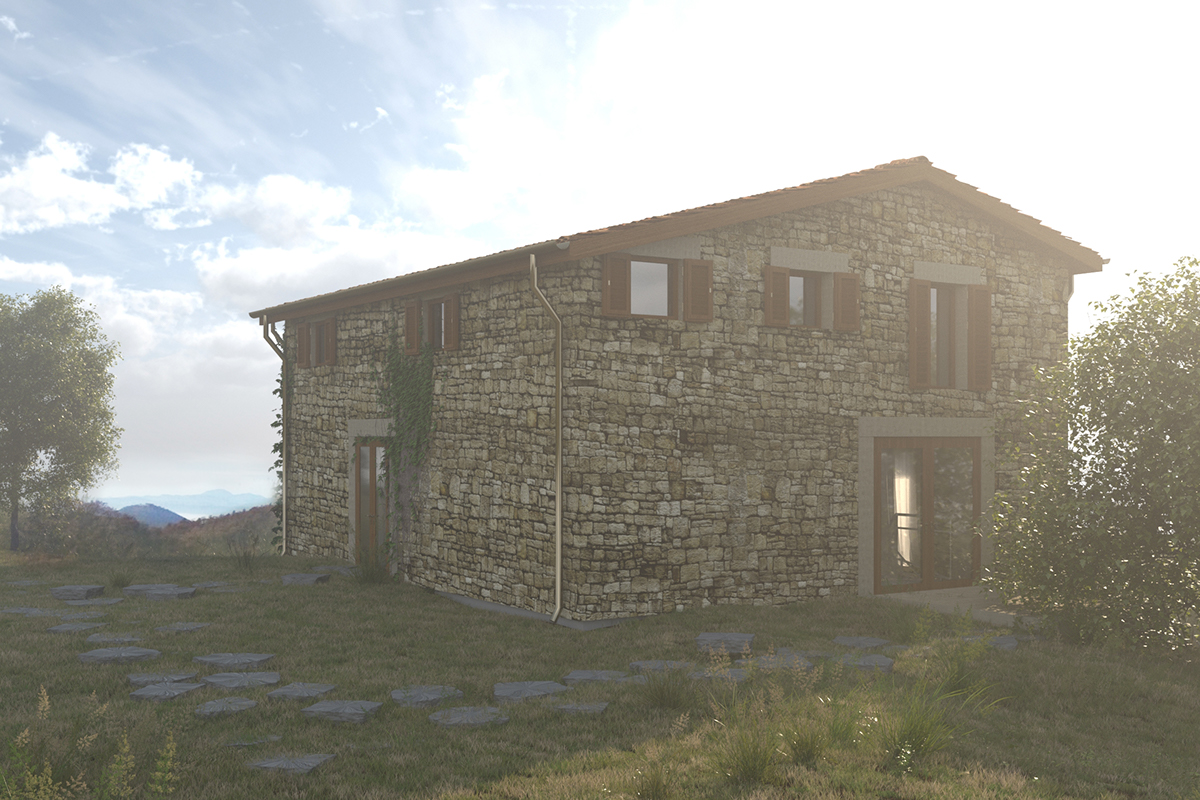 mediterranean reconstruction house old stone Nature