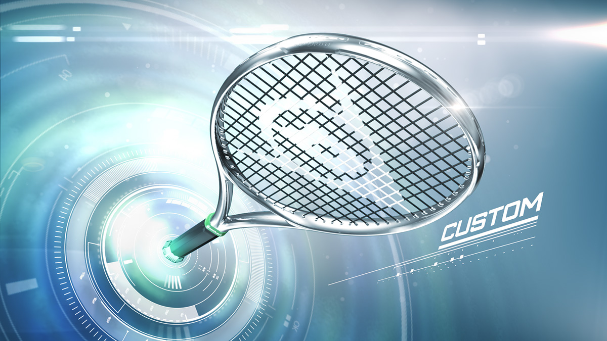Dunlop sports tennis cinema4d c4d after effects styleframes