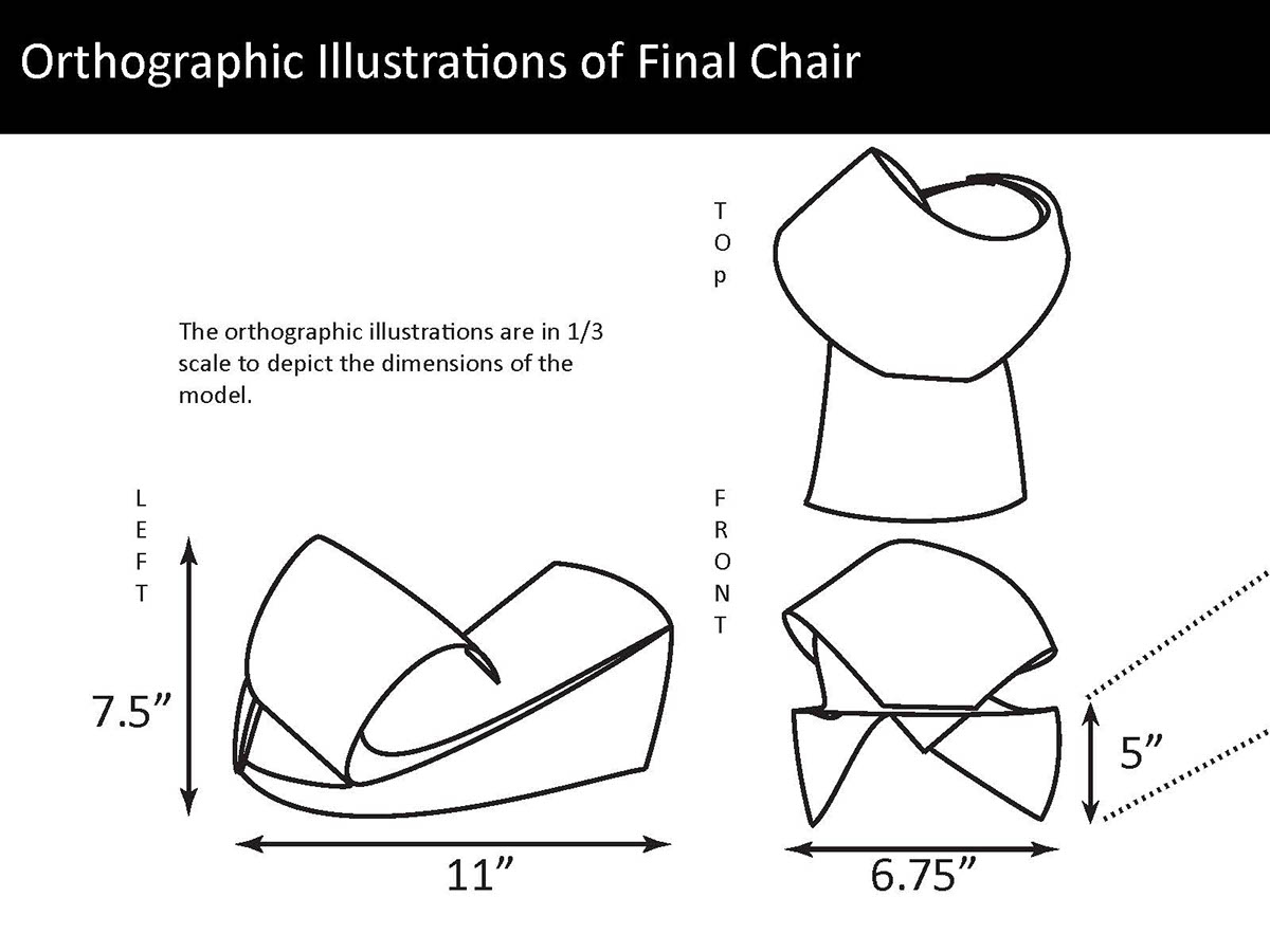 chair prototype scale model