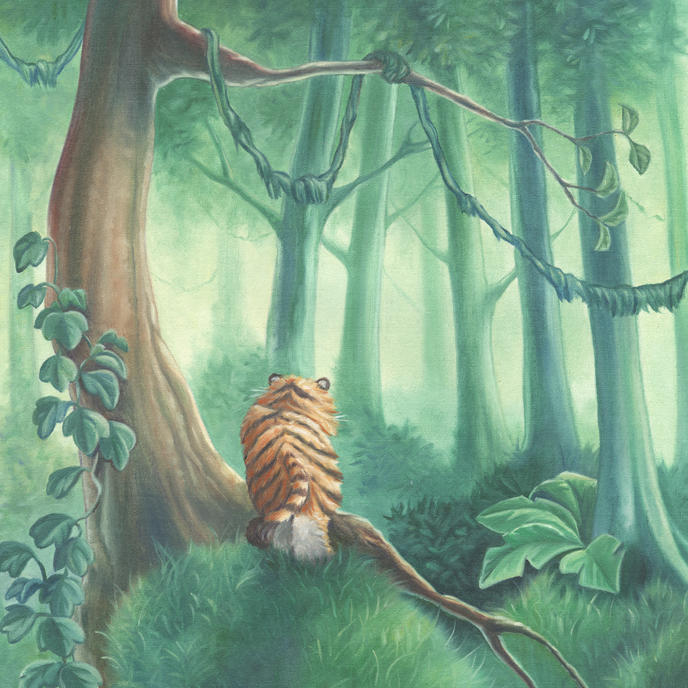 children books FOX tiger jungle