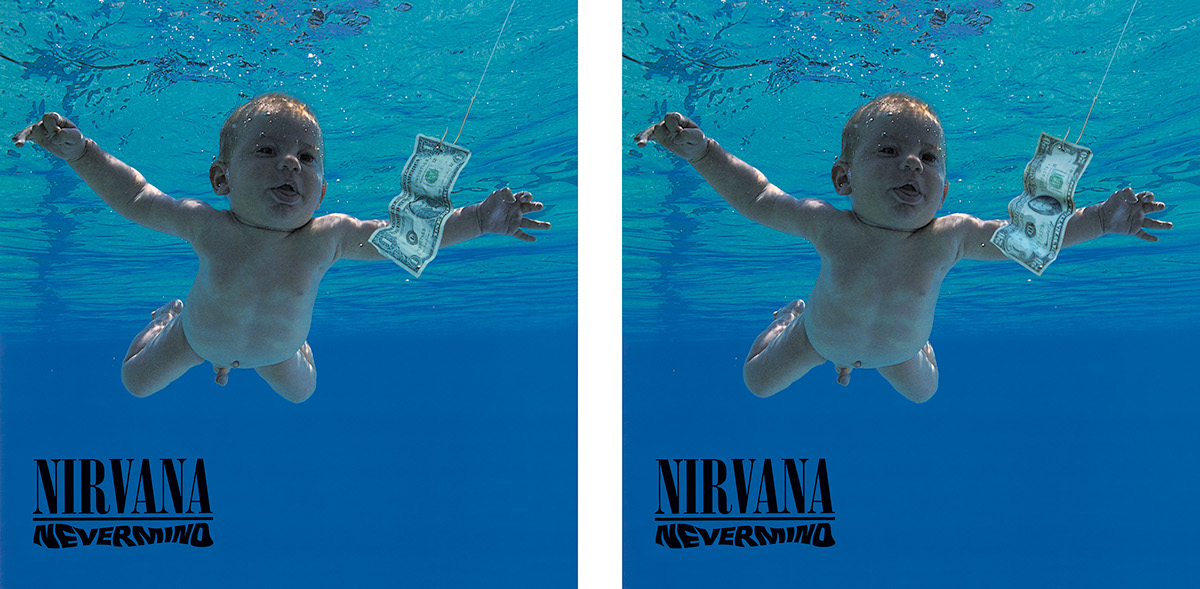 nirvana seattle grunge alternative kurt cobain rock n roll 90's album art album cover baby money water swimming