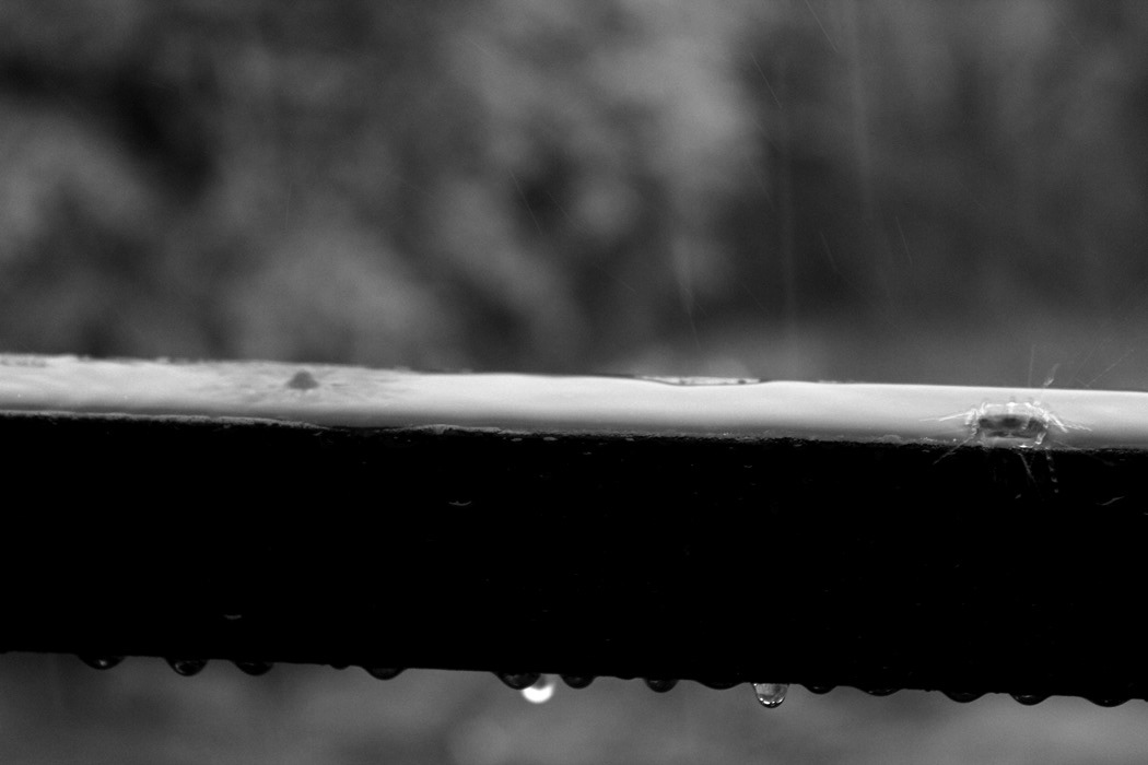 water drop rain Black&white poaring splash