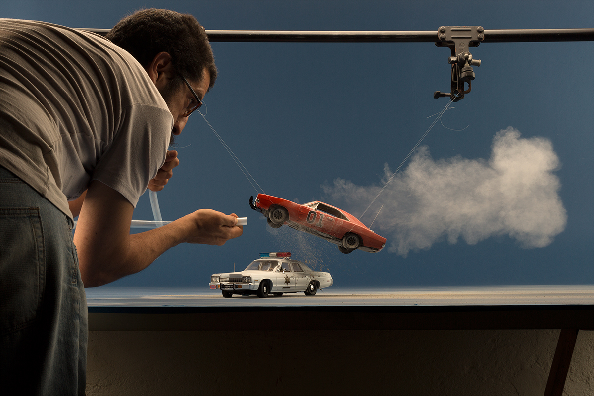 Scale car toy photography Cars movie dukes Photography  bts behind the scenes