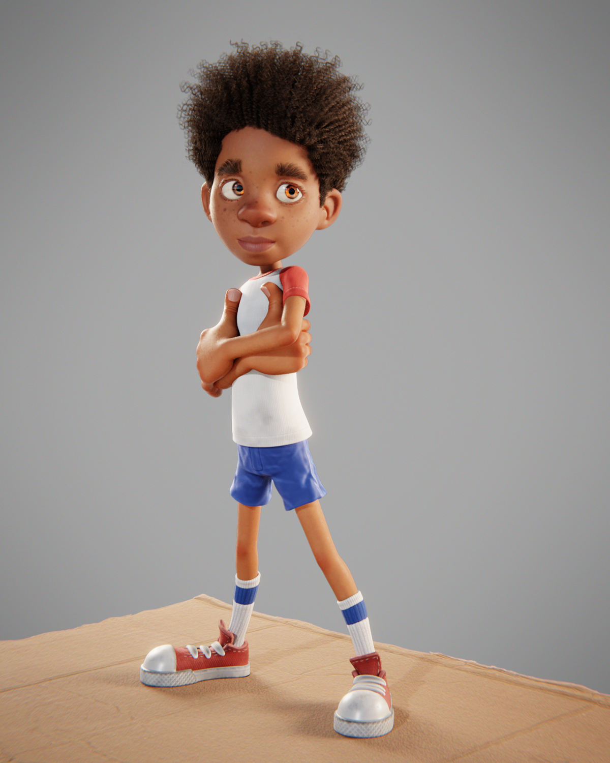 Character cartoon blender b-boy 80s 3D animation  ILLUSTRATION  design