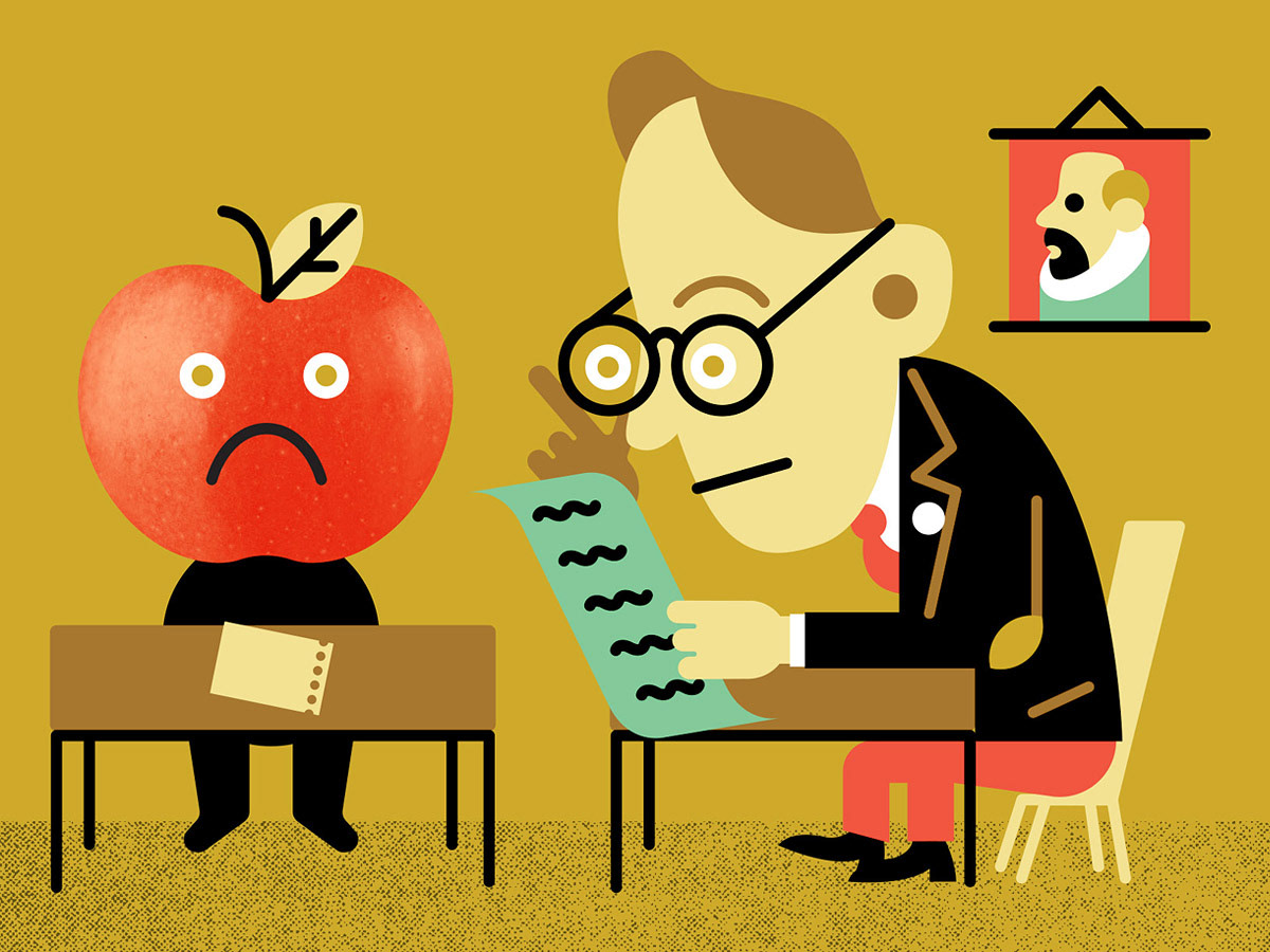 school student teacher editorial Character characters apple Pear skeleton classroom elementary