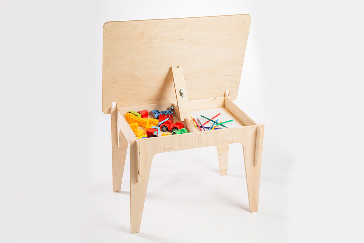 Birch Plywood furniture table chair seats playroom CNC cut craft children minima