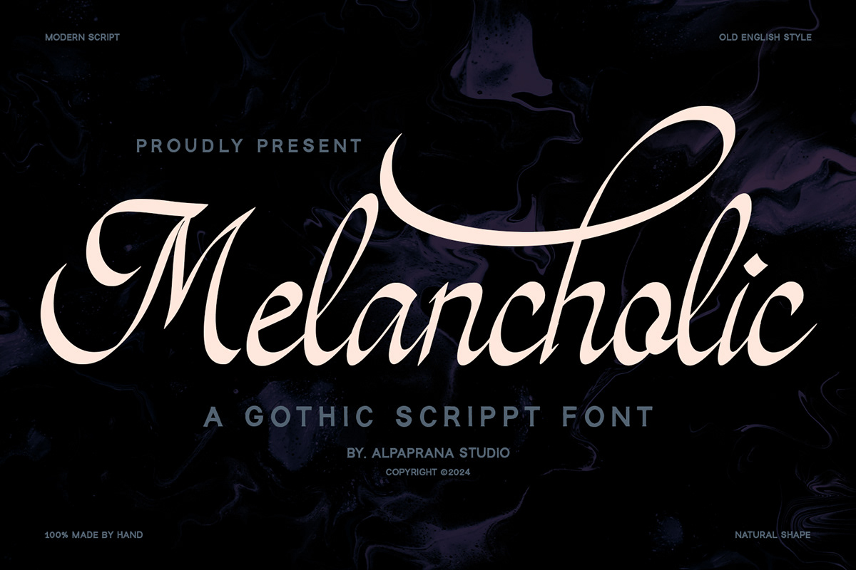 Display creative decorative modern Script gothic font Calligraphy   lettering typography  
