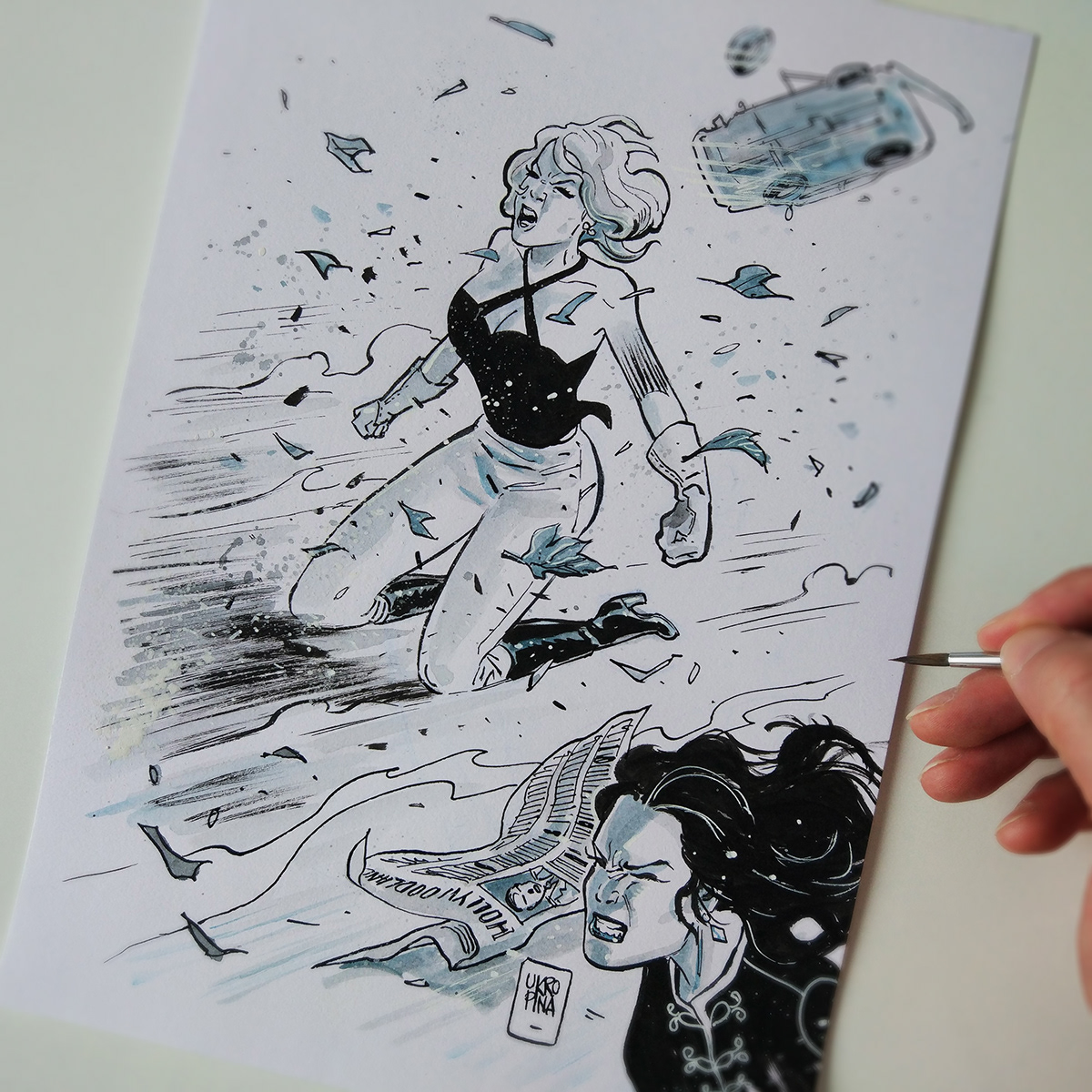 artwork bande dessinée Character design  comics commissions Drawing  ukropina v girls wunderwaffen