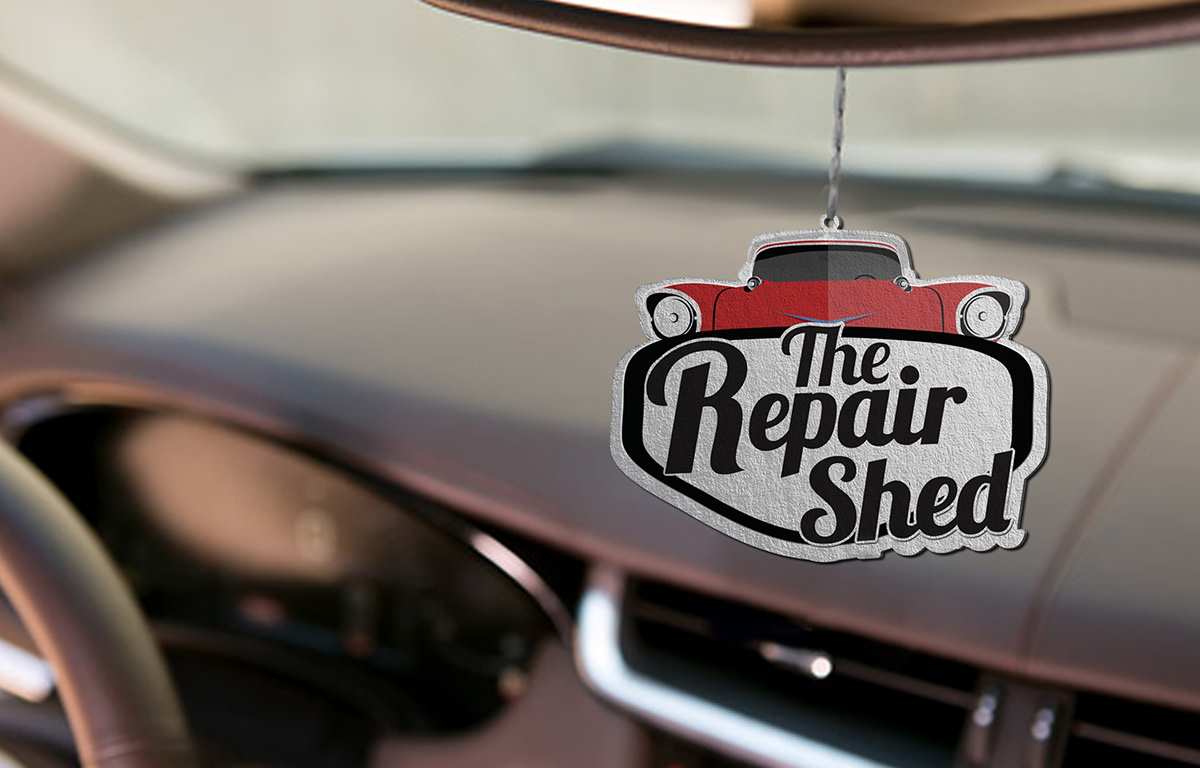 logo car logo Repair shed repair logo concept art Air Fresheners