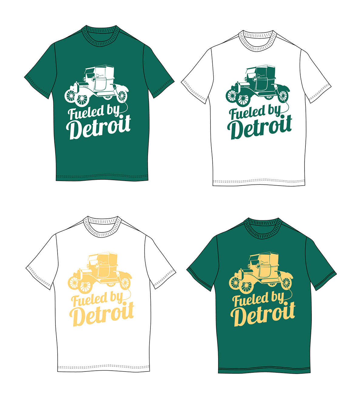 detroit Michigan T-Shirt Design t-shirt