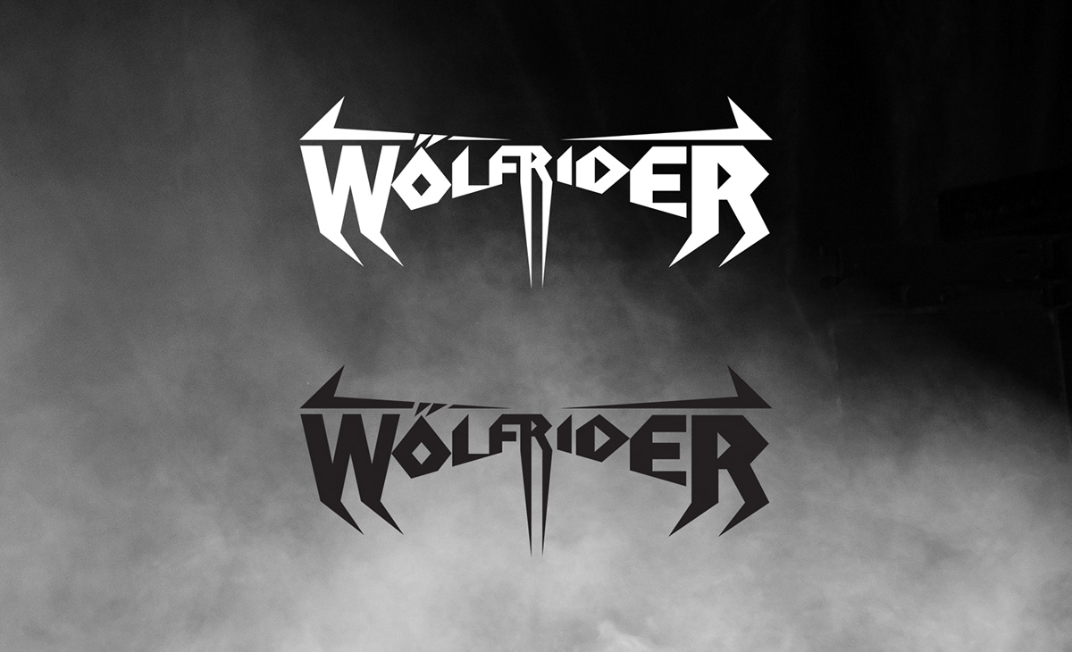 wolfrider HeavyMetal logo Logotype rebranding wrocław music band group wolf