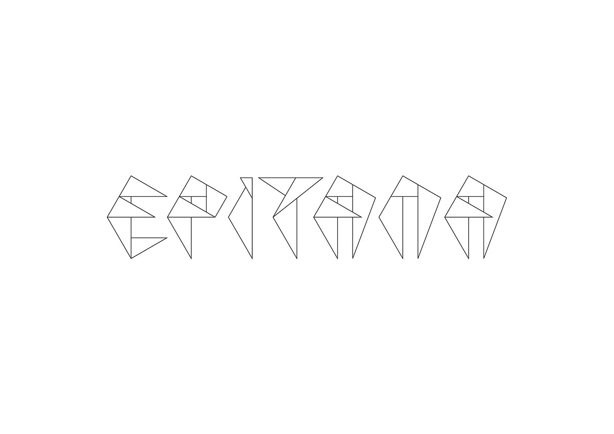 diseño gráfico tipografia hiperfuente origami 