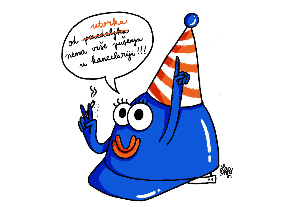 birthday card greeting card print cartoon Drawing  ILLUSTRATION  Character design  Digital Art  Fun