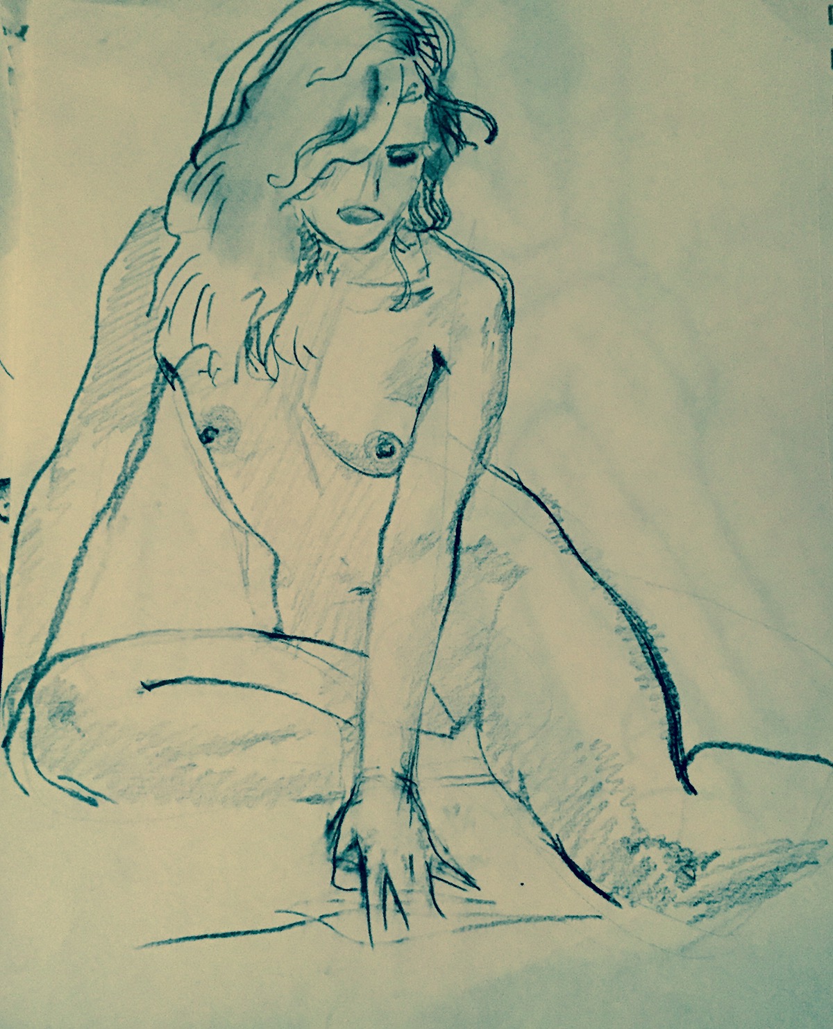 art sketch Figurativ nude