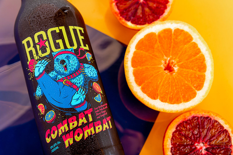 Rogue Rogue Ales combat wombat Combat wombat sour IPA beer blood orange grapefruit