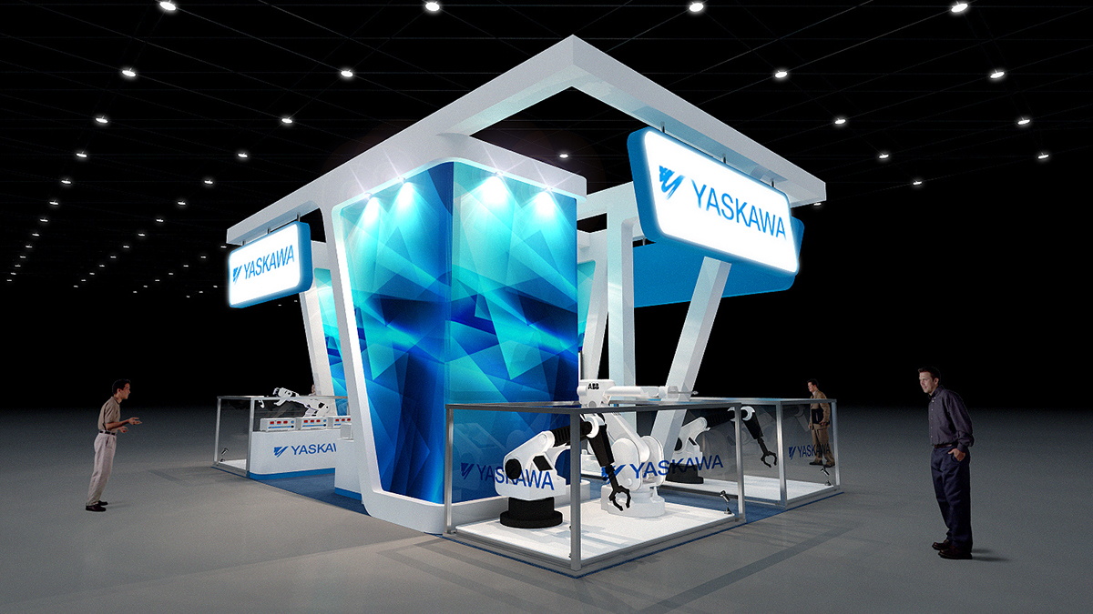 Yaskawa Exhibition  booth exhibit 3D robot