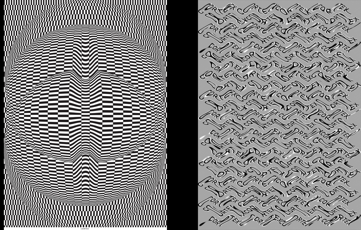 illusion vision eye perception line graphic geometry black White optical optical illusion op art art