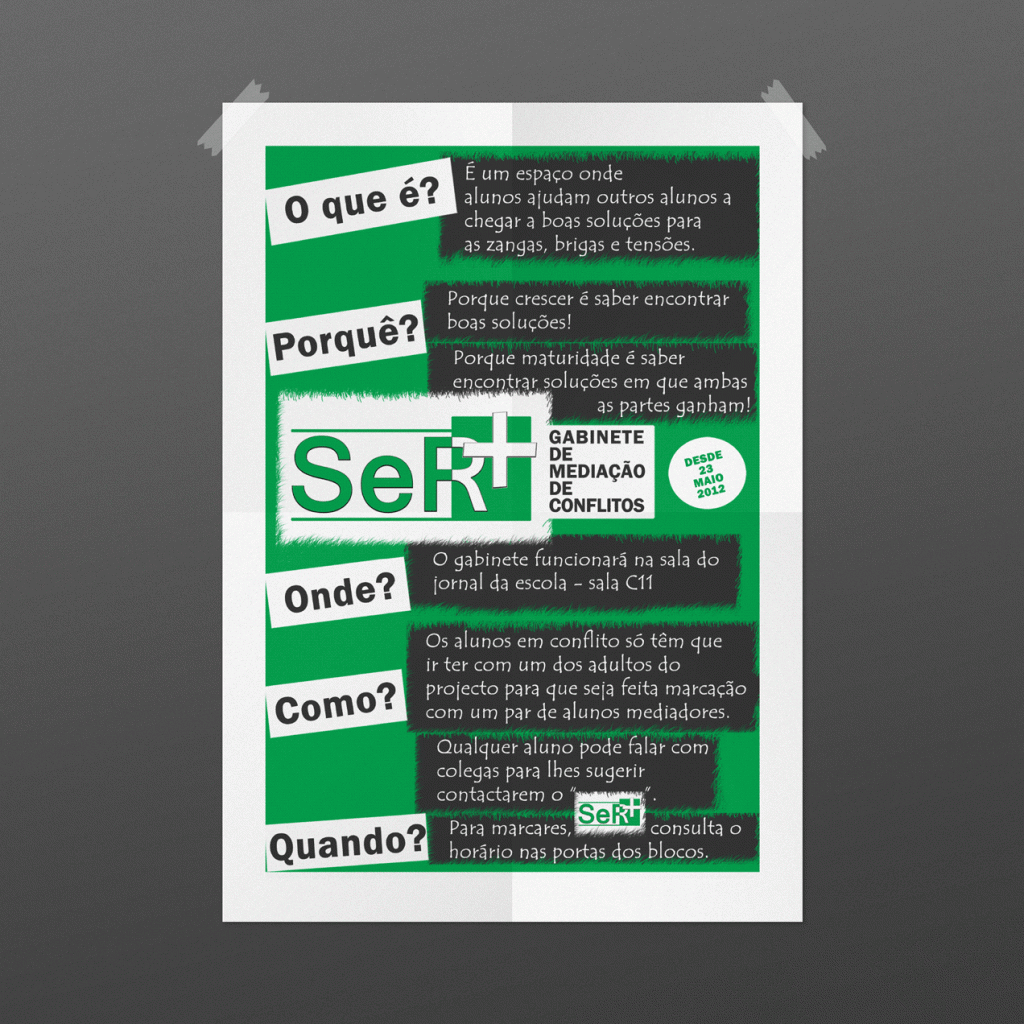 identity poster print portuguese public school Desenvolvimento Social Cidadania e Filosofia Gestão e Mediação
