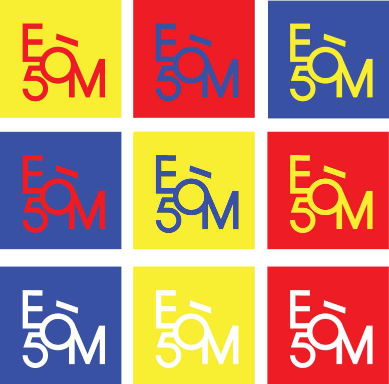 visual identity swiss design retro design collage student project eom50