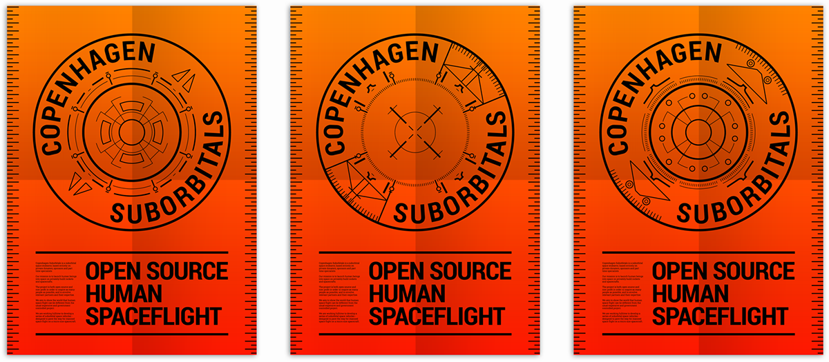 logo maker circular text visual identity Corporate Identity Copenhagen suborbitals Space  rocket suborbitals open source spaceflight logo generator