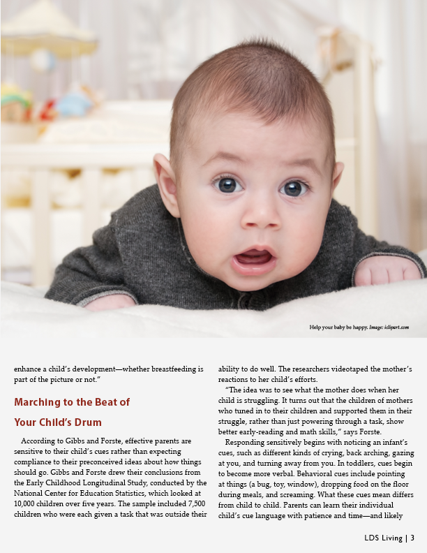 parenting infancy magazine article