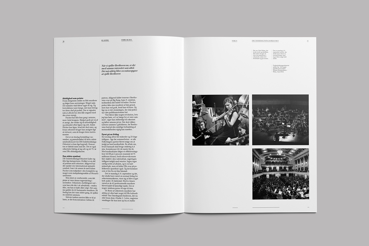 magazine redesign editorial design Classical grid cover