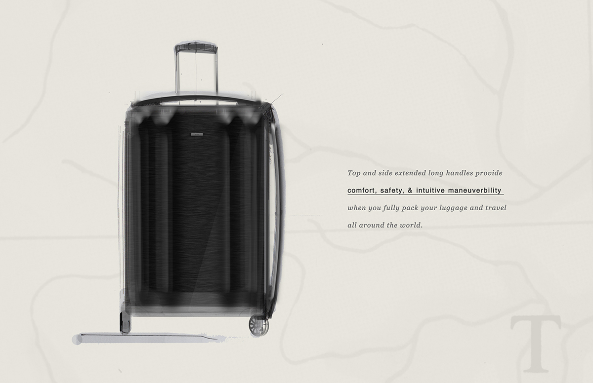 industrial design  bag luggage samsonite tumi rimowa  Travel