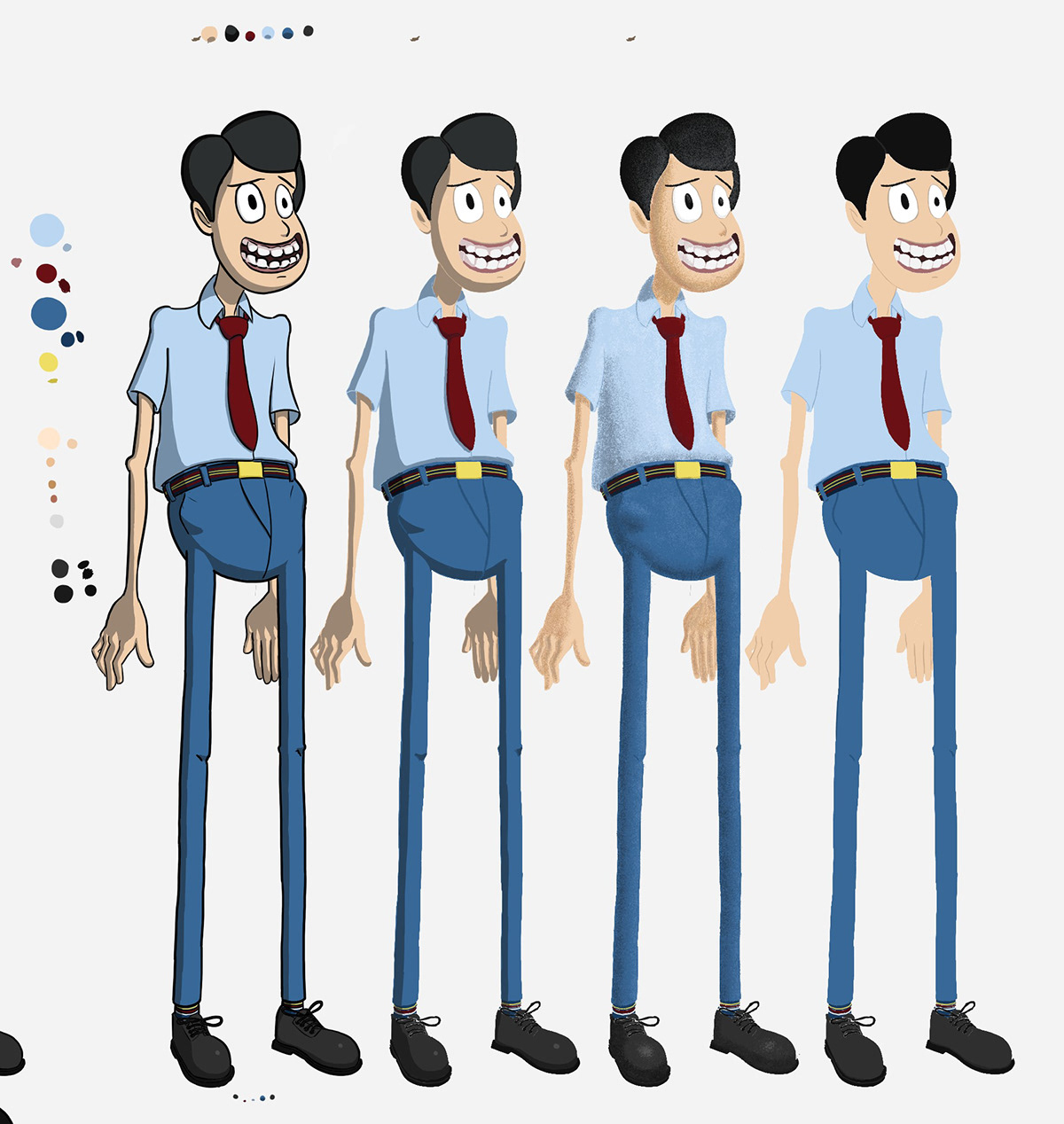2D rendering cartoon cartoon character cel shade Character design  Digital Art  digital illustration digital painting toon