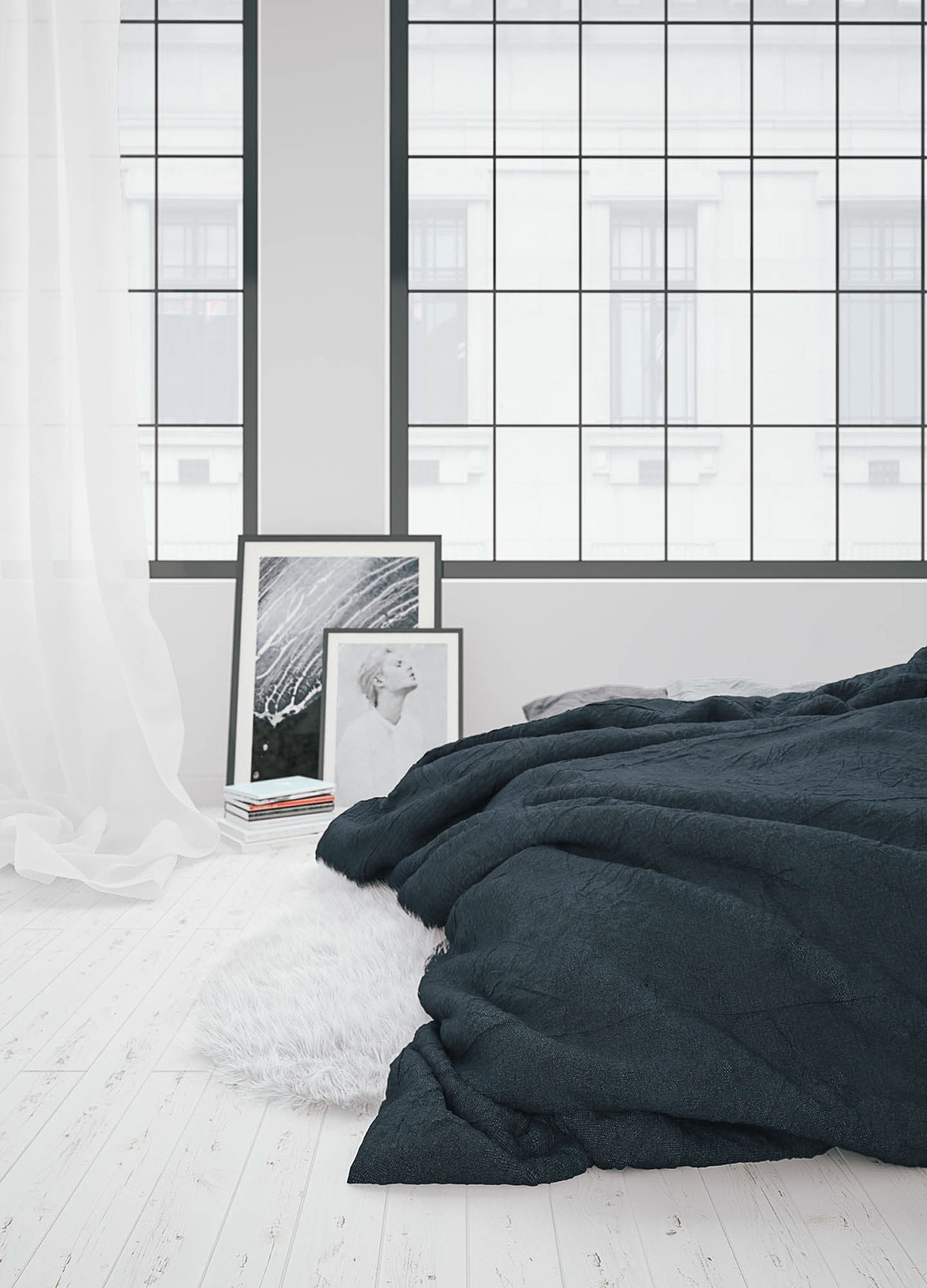 bedroom Interior design Scandinavian White