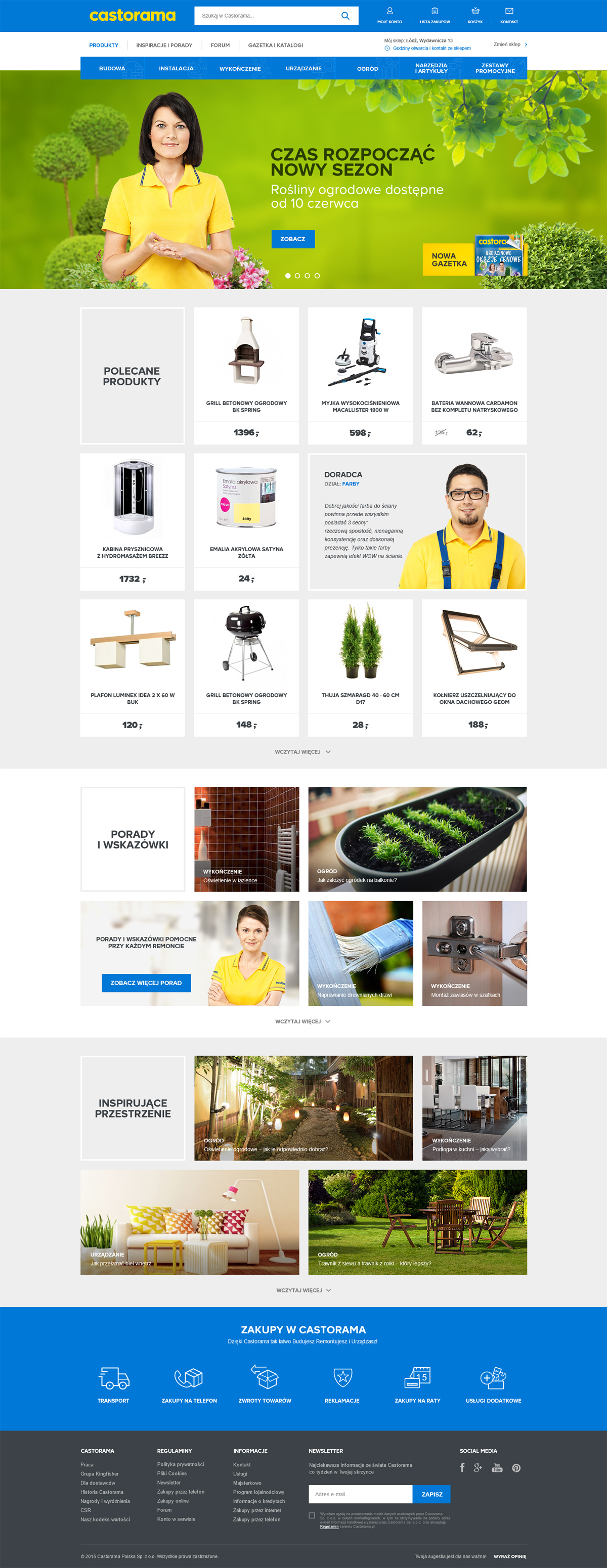castorama Website redesign design polska Responsive rwd e-commerce shop