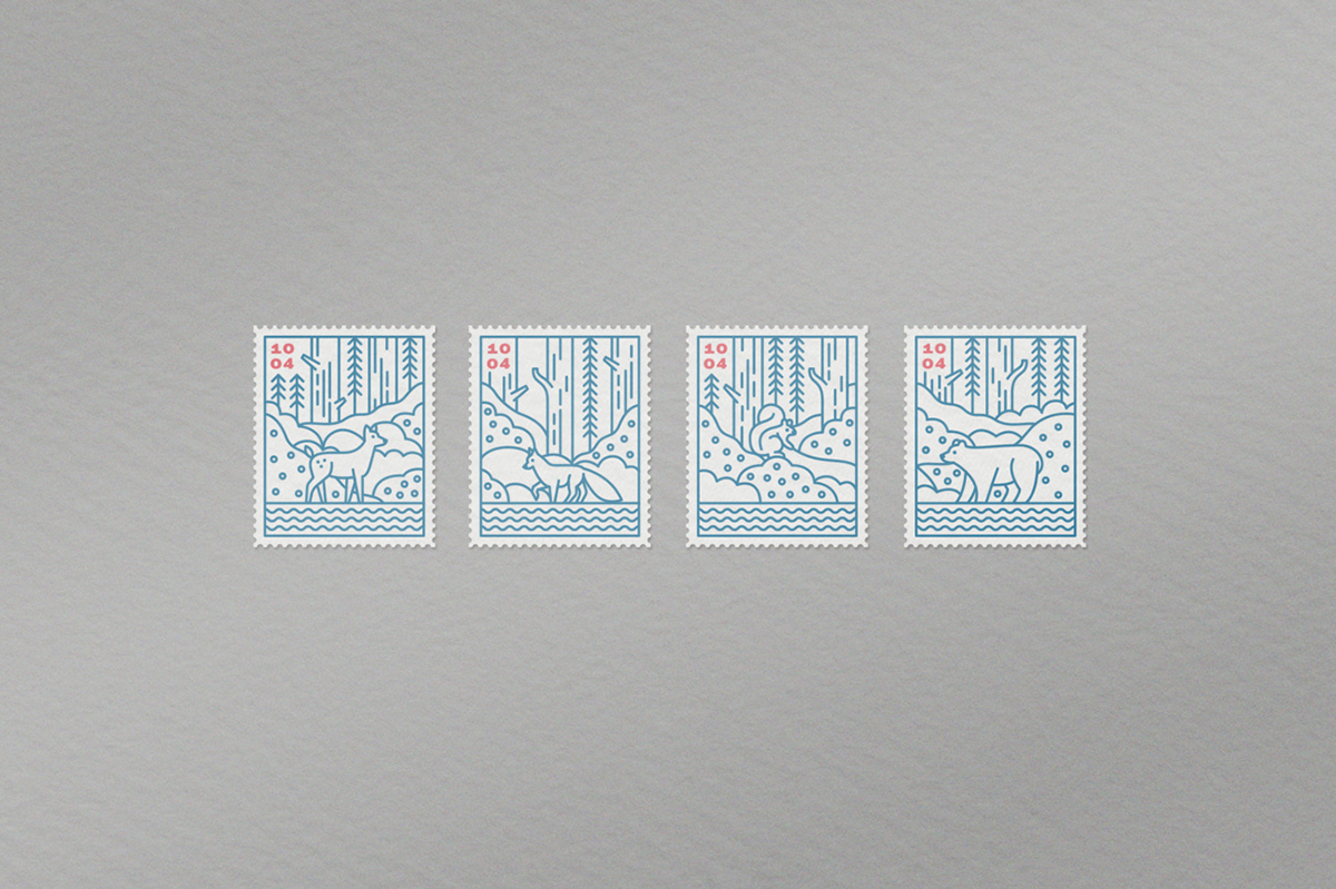 stamp stampdesign graphic Icon worlanimalday ILLUSTRATION 