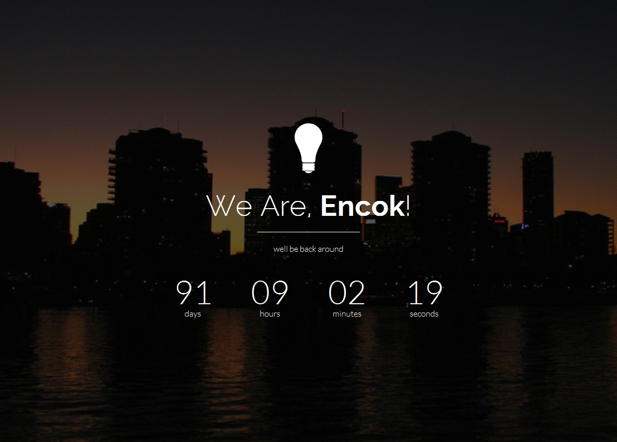 ciusan encok Responsive soon under special HTML css site coming construction construct