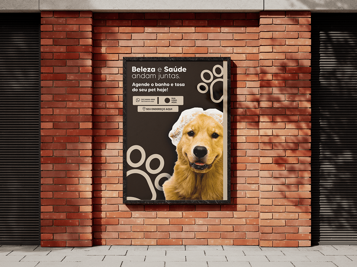 Pet poster design designer artedigital Socialmedia Instagram Post petshop veterinaria dog