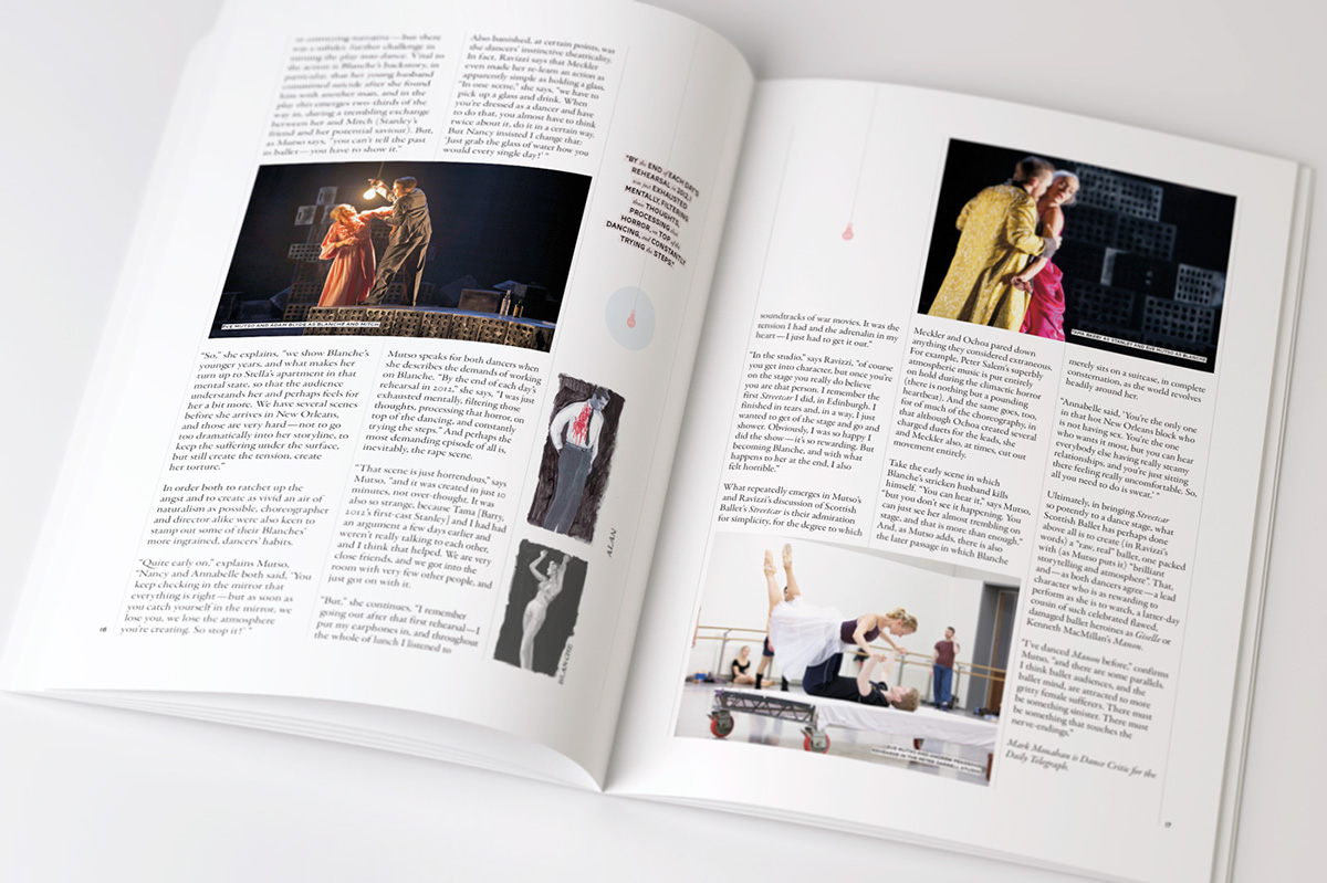 Adobe Portfolio magazine programme ballet DANCE   Booklet jazz vintage
