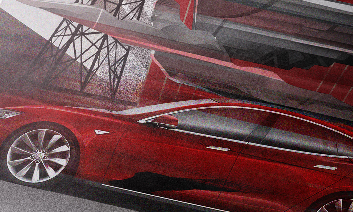 Tesla Ar deco poster ar deco tesla tesla motors
