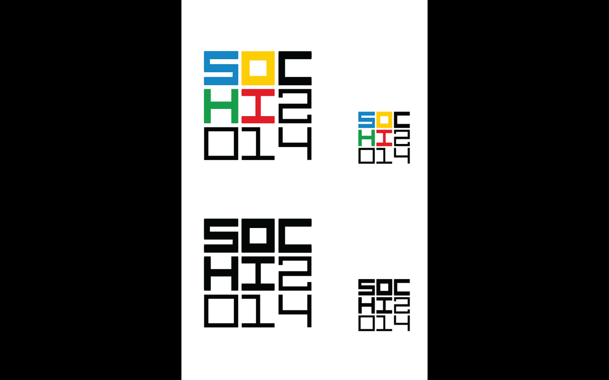 Sochi Olympics Olympics 2014 logo Sochi Russia typography design