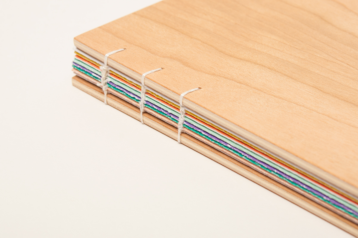 Bookbinding minimal simple essay handmade wood Ethics Booklet Layout