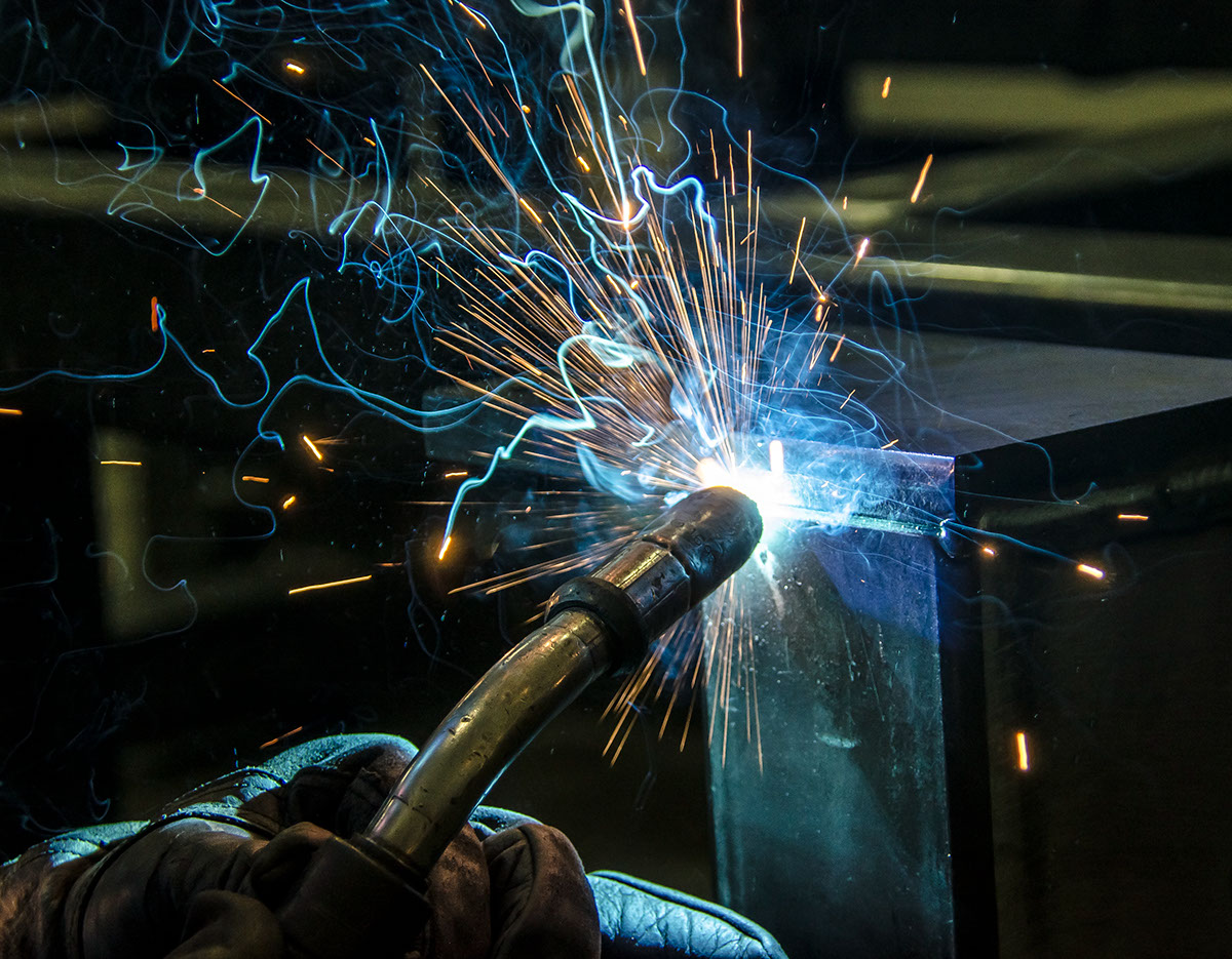 welding Hot Arc welding arc sparks Beautiful MIG welding construction fabrication constructing industrial