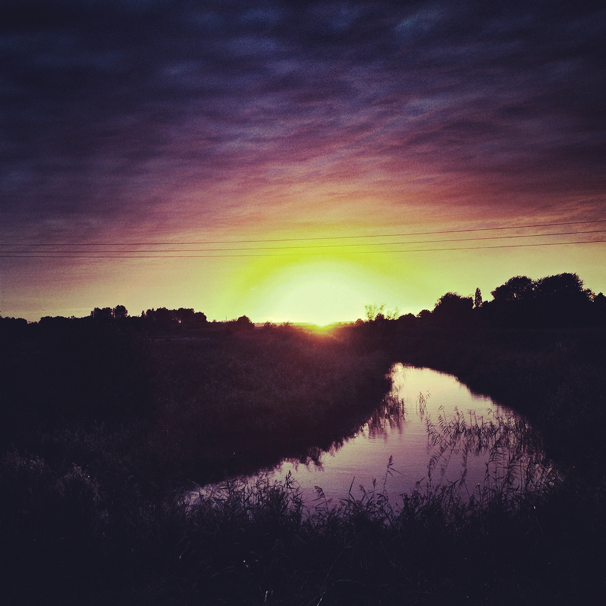 Landscape sunset field outdoors iphone mobile apps edit Edited Beautiful horizon
