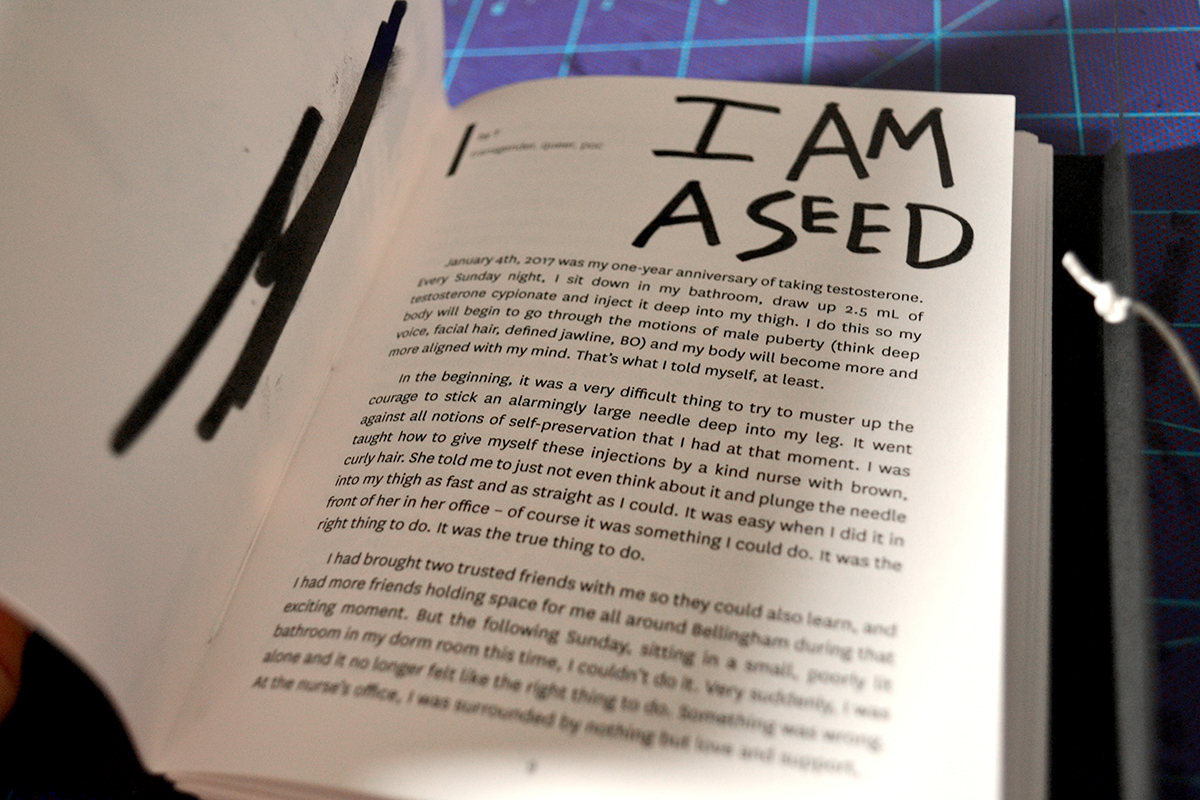 adobeawards Zine  Anthology queer LGBT Autobiography book design handmade book binding Case Study