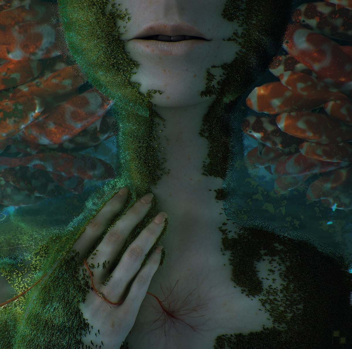 Deep River (dreams) art 3D ILLUSTRATION  surrealism