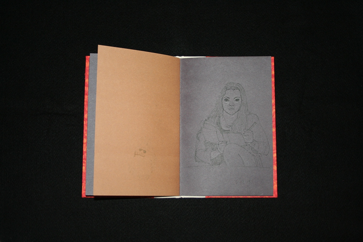 sketchbook sketching handmade book mexico charcoal observation observational drawing Experimenting