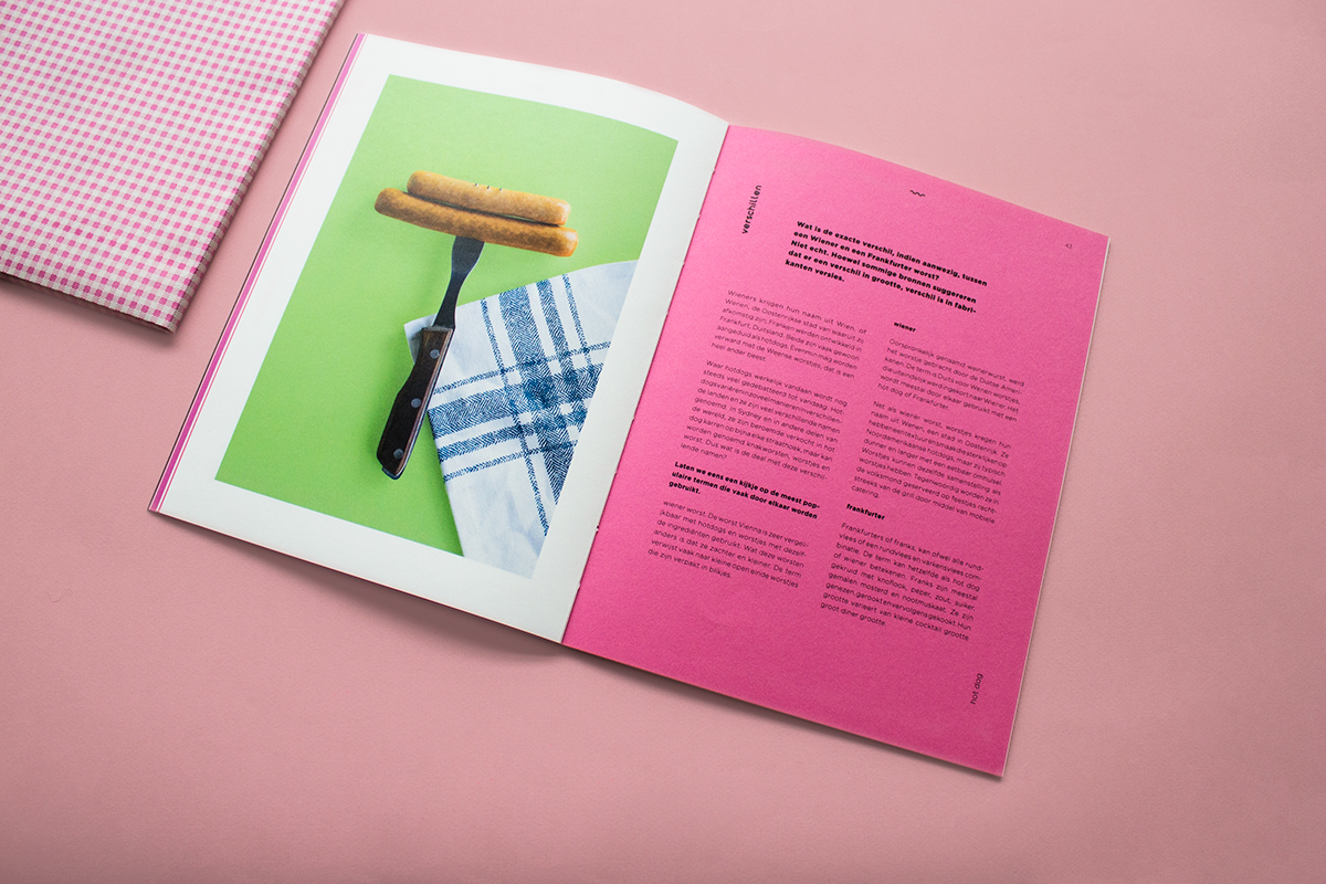 editorial design magazine book sausage binding branding  Packaging Layout totebag