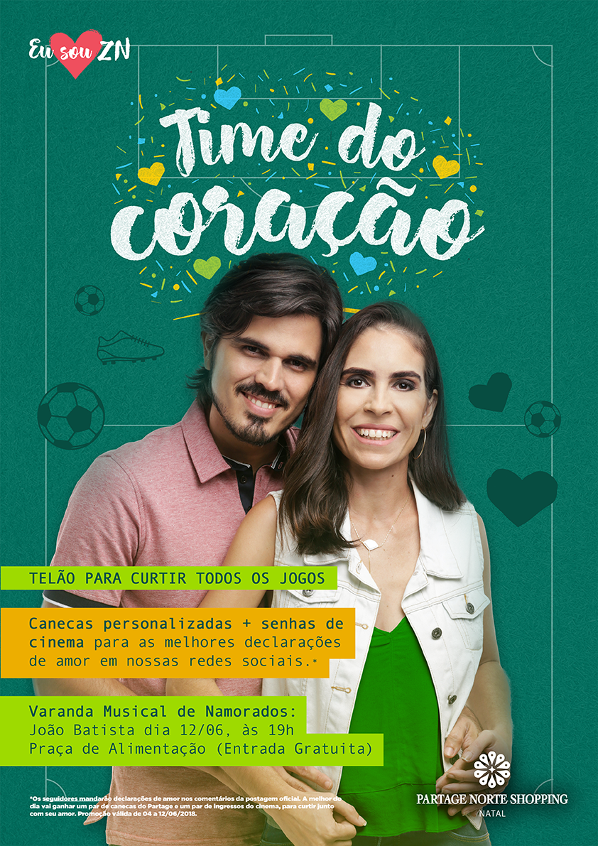 partage Copa amor time Shopping natal Redação Direção de arte